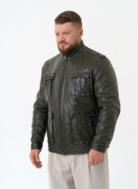Мужская куртка из натуральной кожи