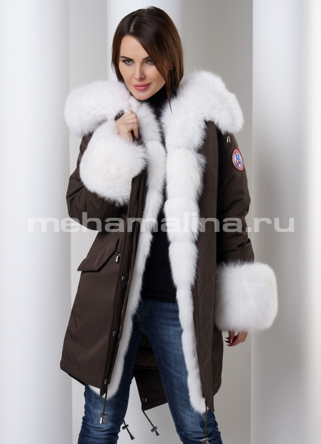фото Парка с мехом Malina siberian wear модель № П-162