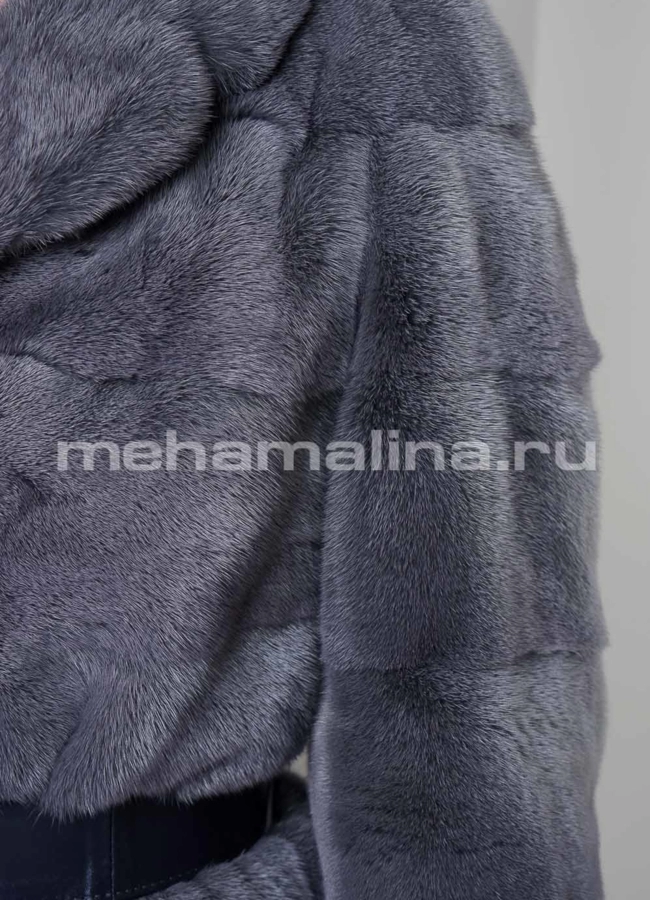 Норковая шуба модель № S-715 универмаг малина