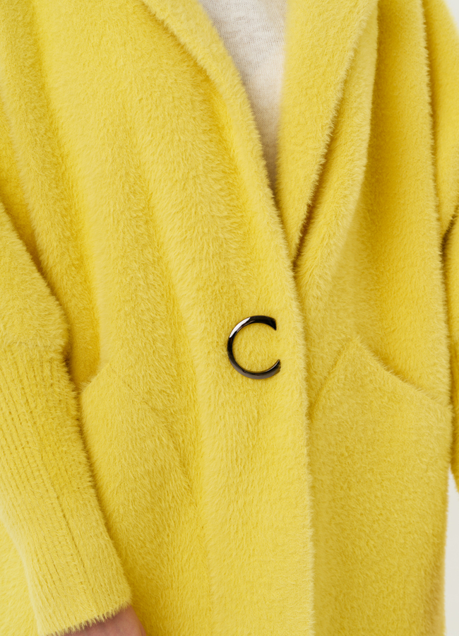 Женский кардиган оверсайз с английским воротником модель № 1863 универмаг малина