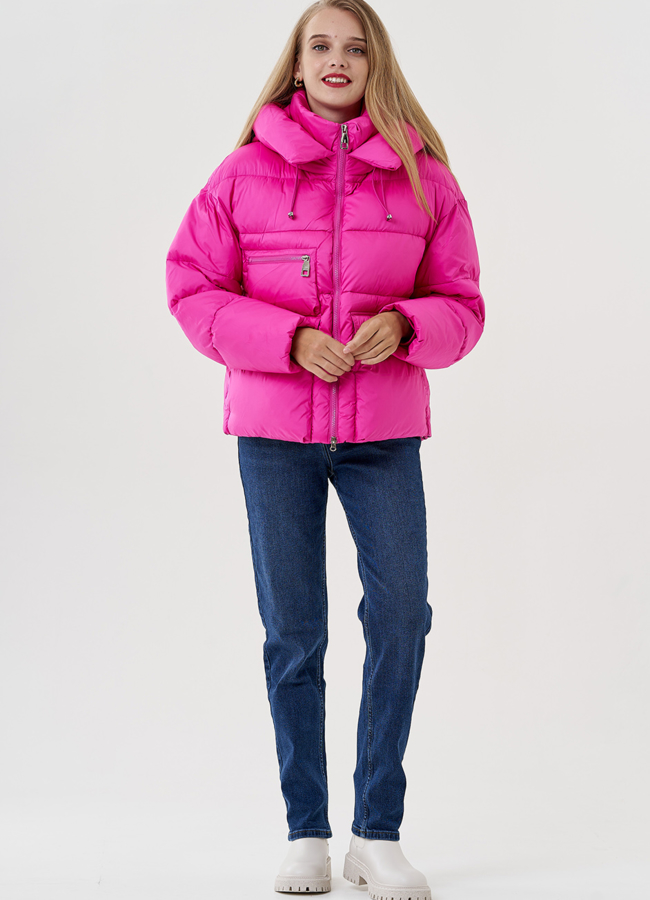 фото Женская куртка с капюшоном  модель № 82039