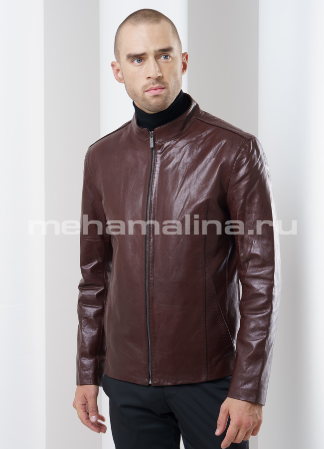 Куртка из кожи модель № KP-150 универмаг малина