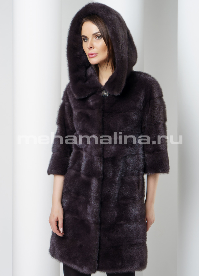 Шуба поперечная  модель № S-561 универмаг малина