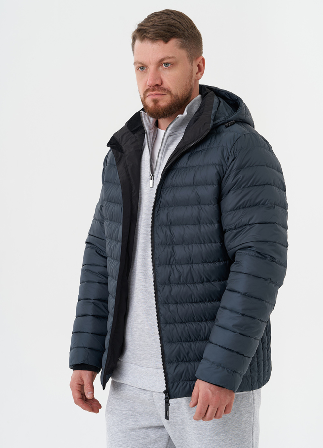 Мужская куртка с капюшоном модель № 28021 универмаг малина