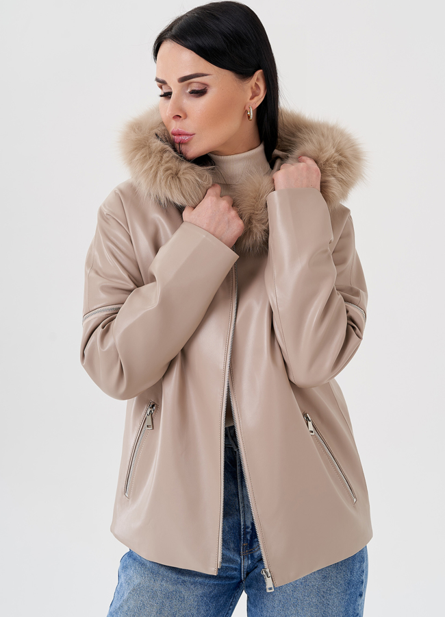 фото Женская куртка трансформер с капюшоном  модель № 24212