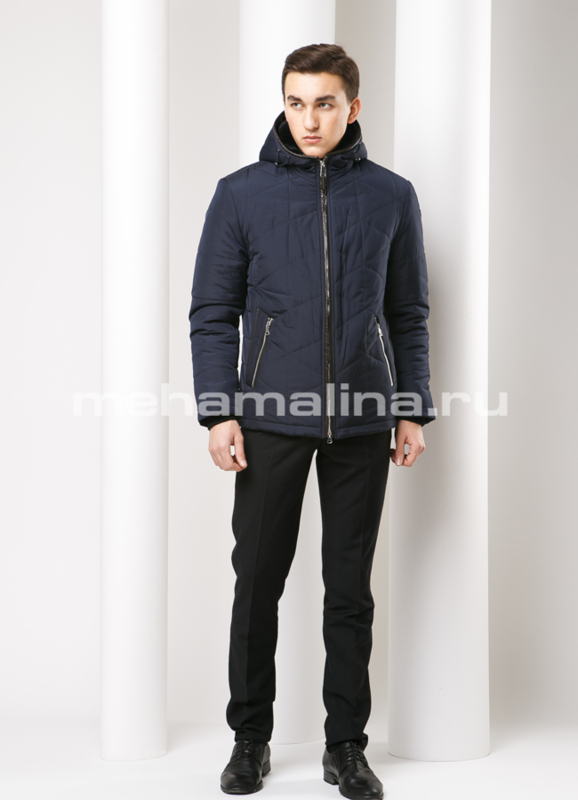 Мужская куртка с капюшоном модель № KM-22 в рассрочку