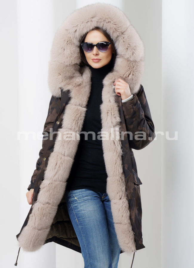 Парка женская Malina siberian wear модель № П-106 меха малина