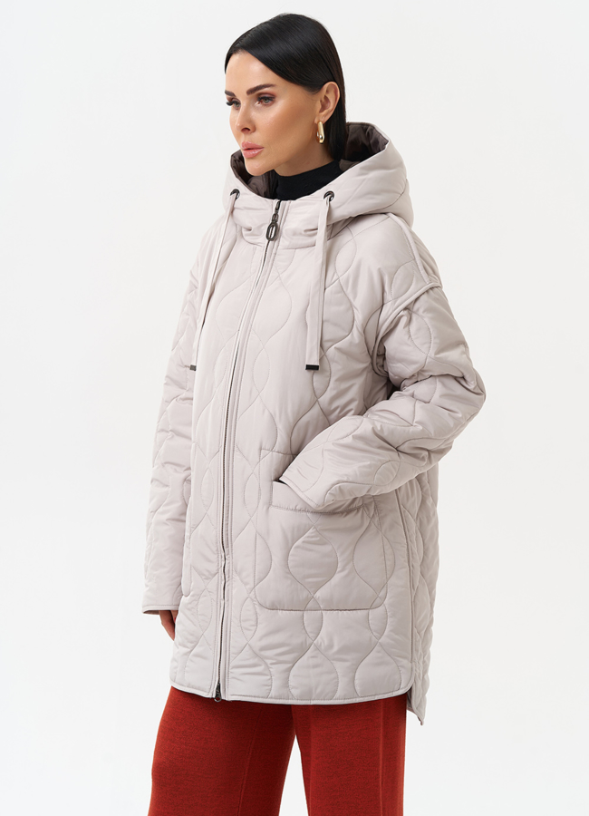 Женская утепленная куртка с капюшоном модель № 29935 универмаг малина