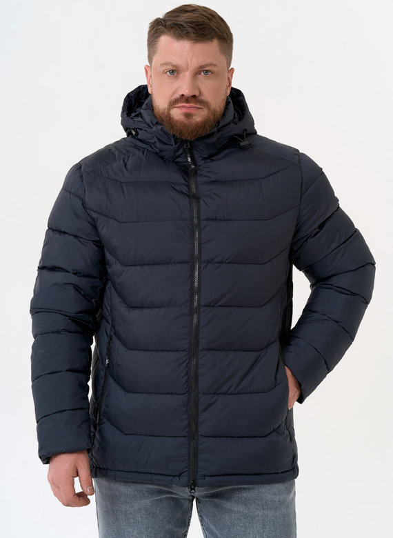 Мужской пуховик с капюшоном 