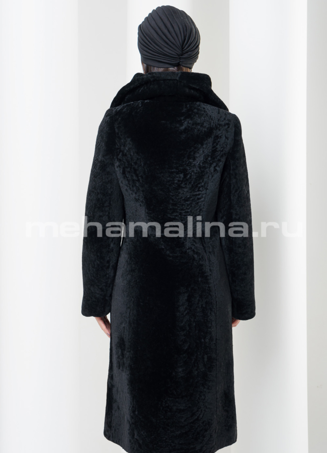 Шуба с воротником, мутон модель № S-429 в рассрочку