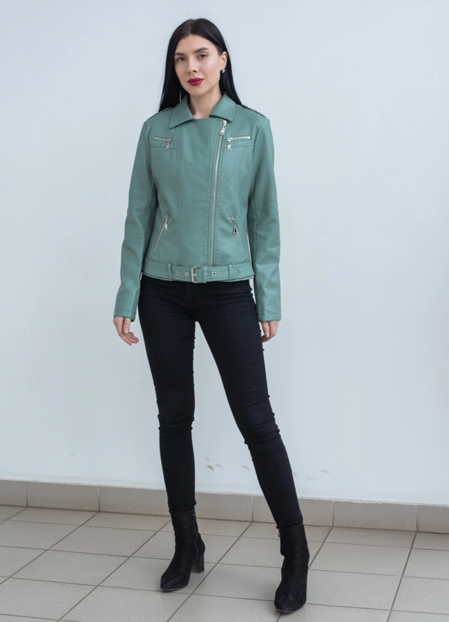 Куртка женская из эко кожи  модель № 22866 универмаг малина