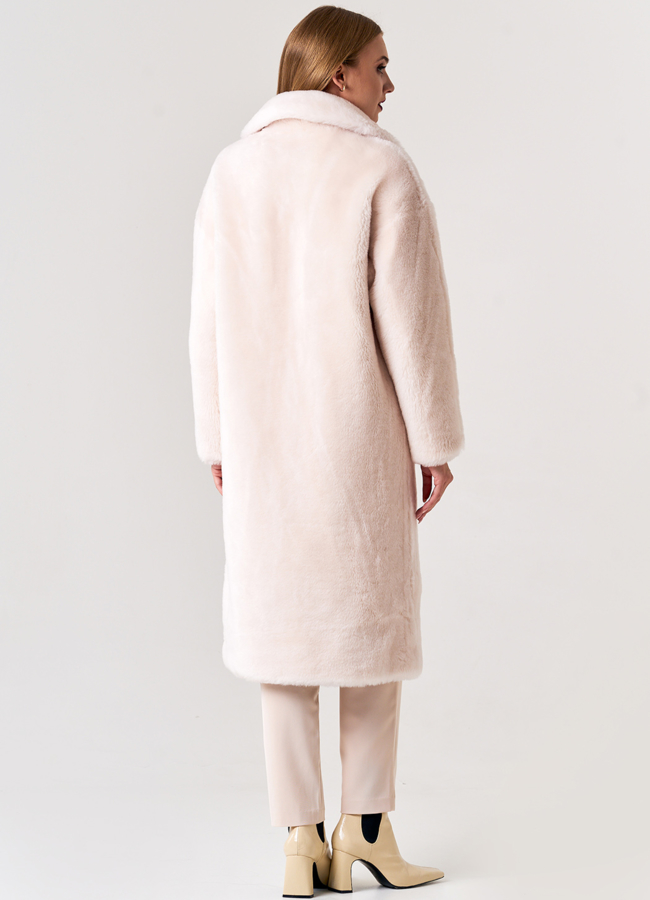 фото Удлиненное женское пальто из шерсти  модель № 21144