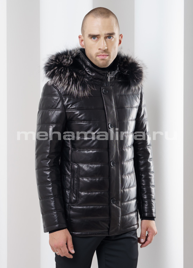 Мужской пуховик модель № ПМ-73 универмаг малина