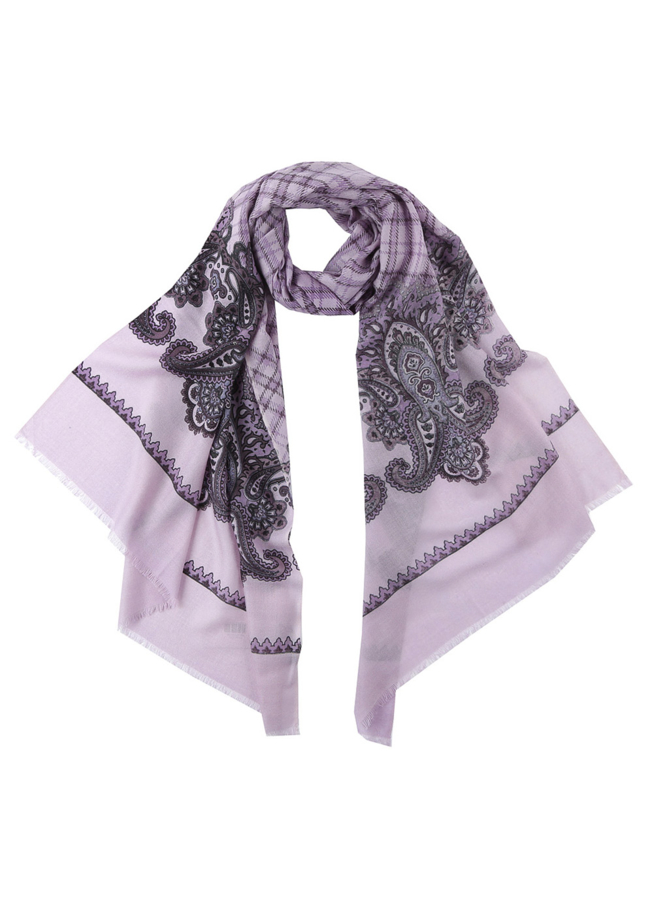 Палантин  модель № А-81 меха малина