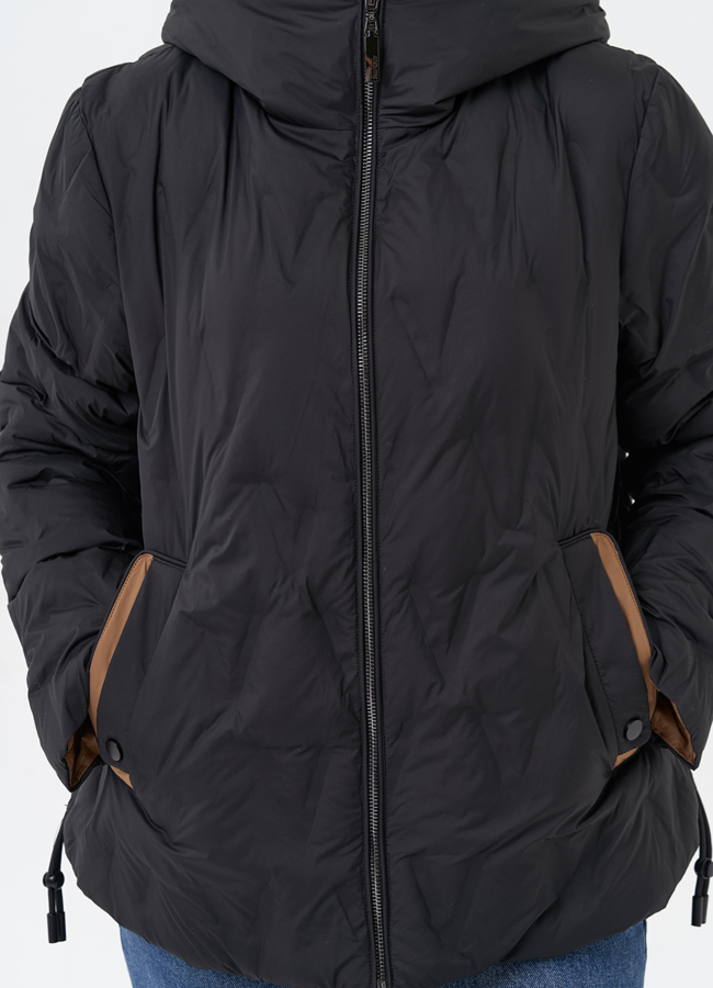 Женская утепленная куртка с капюшоном модель № 29941 универмаг малина