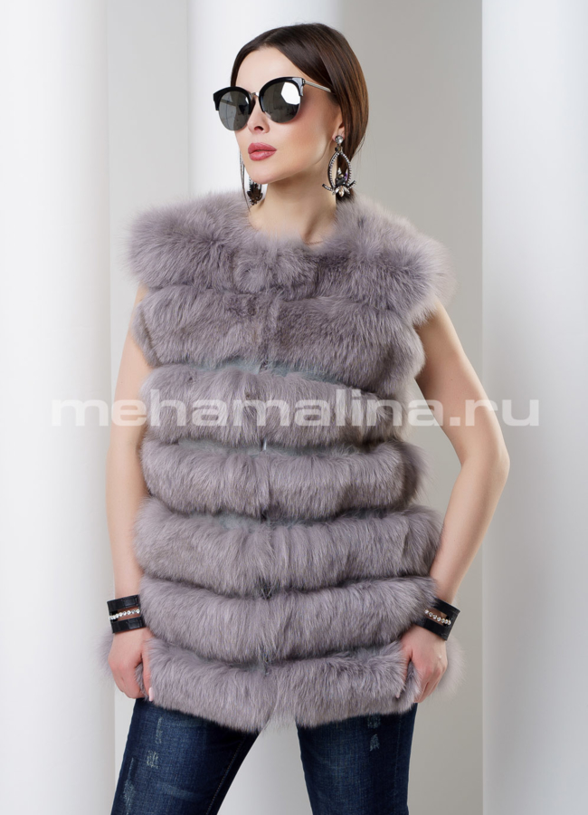 Песцовый жакет модель № M-126 универмаг малина