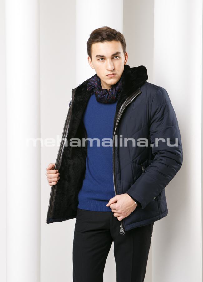фото Мужская куртка с капюшоном модель № KM-22