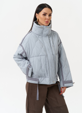 Короткая куртка с воротником стойкой