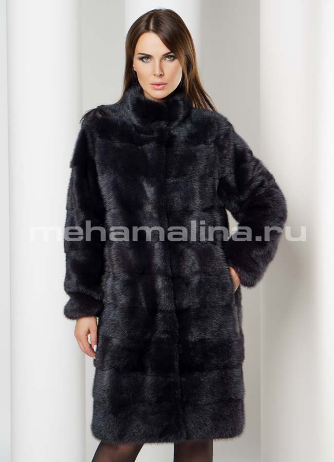 Норковая шуба модель № S-622 универмаг малина