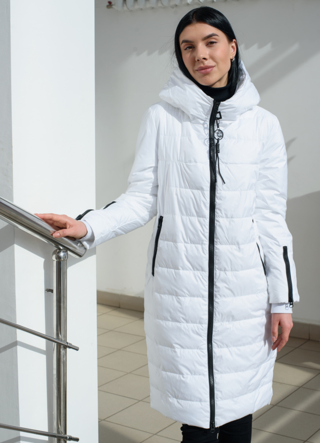 Женское полупальто с капюшоном  модель № 22522 в кредит