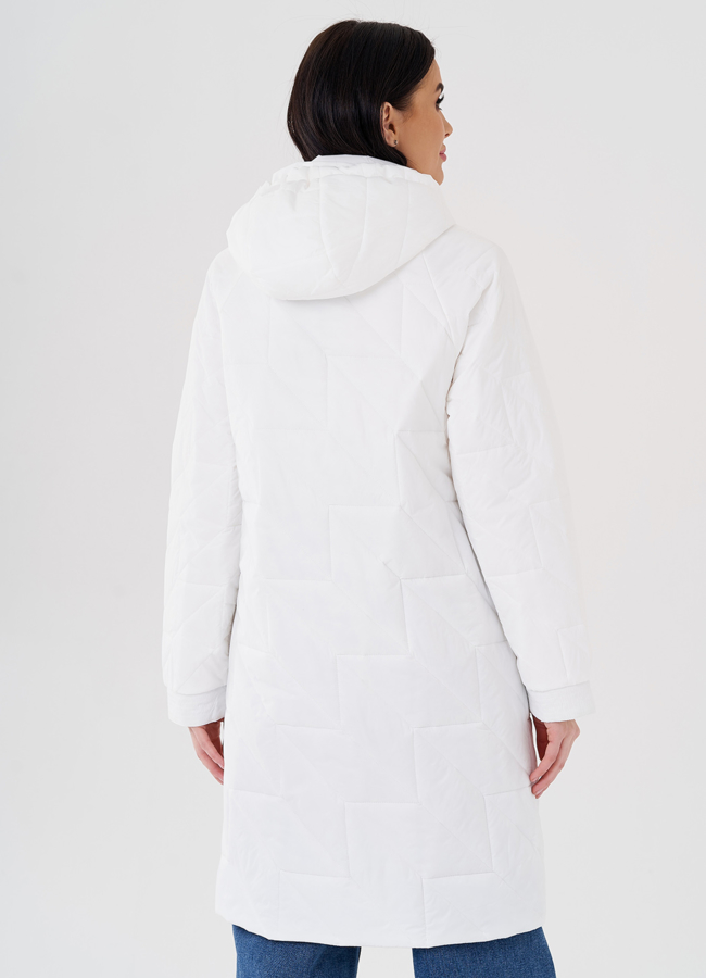 Женское полупальто с капюшоном  модель № 24331 универмаг малина