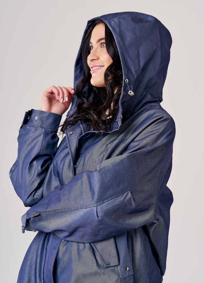 Ветровка женская синего цвета модель № T4F W9638 универмаг малина