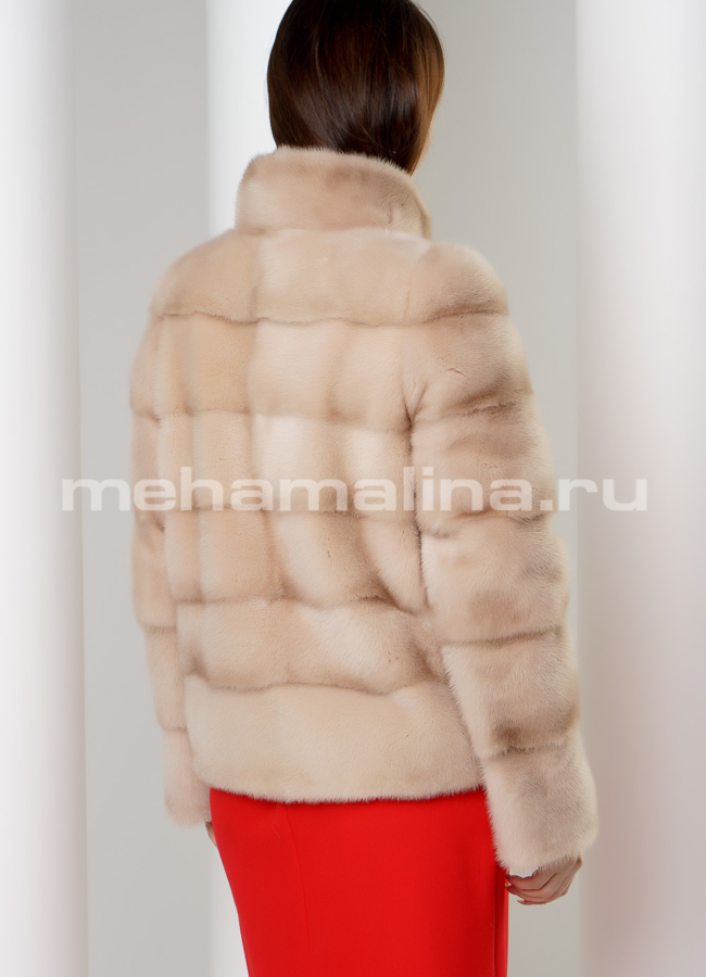 Шуба короткая из норки модель № S-597 в кредит