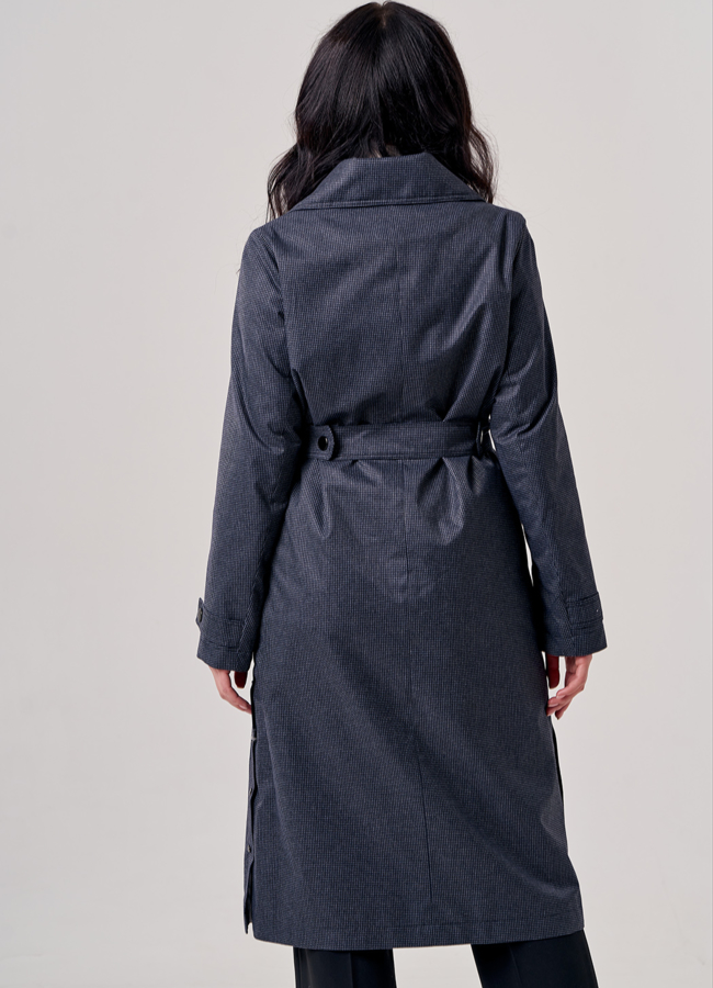 Плащ женский утепленный серого цвета модель № 20715 универмаг малина