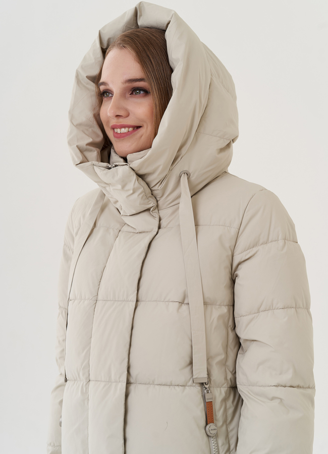 Пуховик женский с капюшоном  модель № 25447 универмаг малина