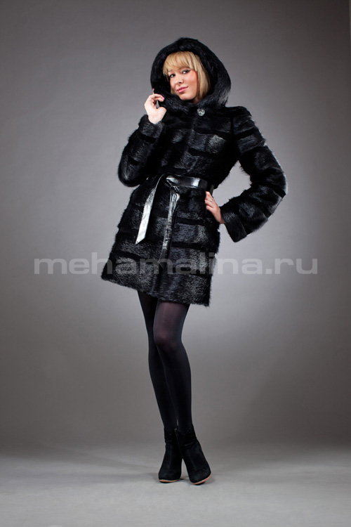 Шуба из нутрии 