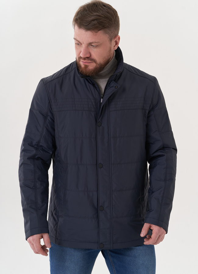 Мужская куртка синего цвета модель № 25626 в кредит