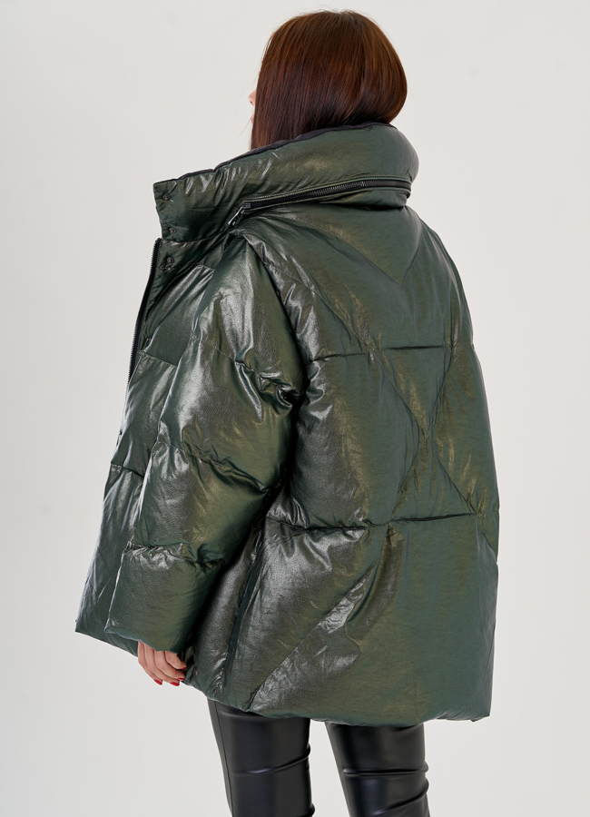 Женский эко пуховик-трансформер Malina Siberian модель № 23439 в рассрочку