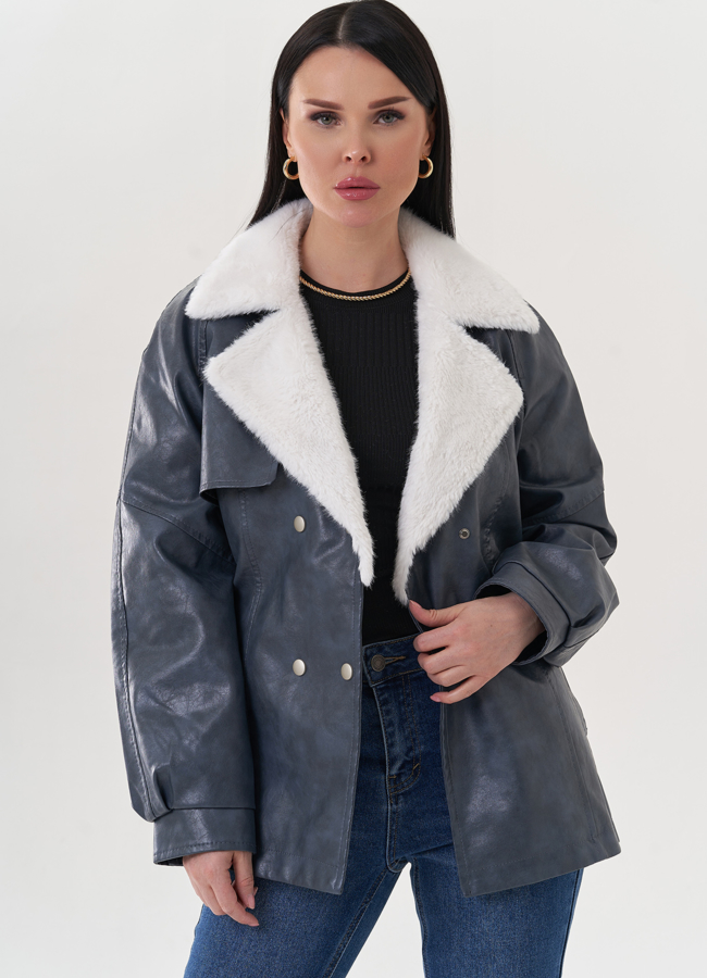 Жакет из эко кожи модель № 26848 универмаг малина