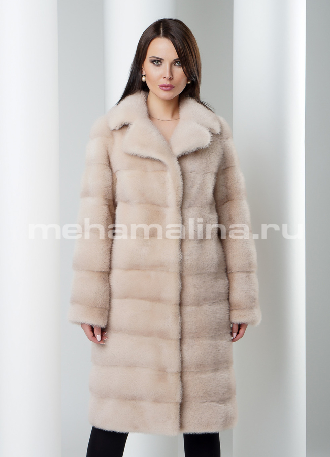 Шуба из норки модель № S-497 универмаг малина