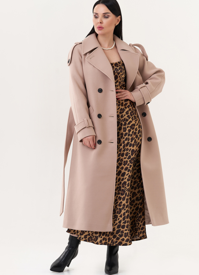 Двубортное пальто модель № 26811 в рассрочку