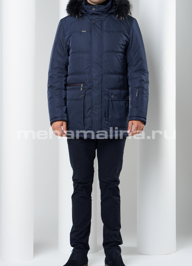 Куртка синего цвета модель № KM-33 универмаг малина