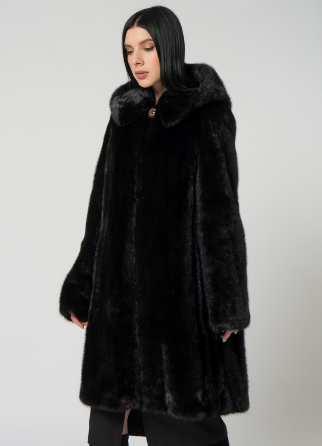 Норковая шуба с капюшоном модель № 25929 универмаг малина Норковая шуба с капюшоном модель № 25929 универмаг малина