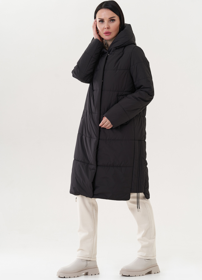 фото Удлиненная куртка с манишкой модель № 26743
