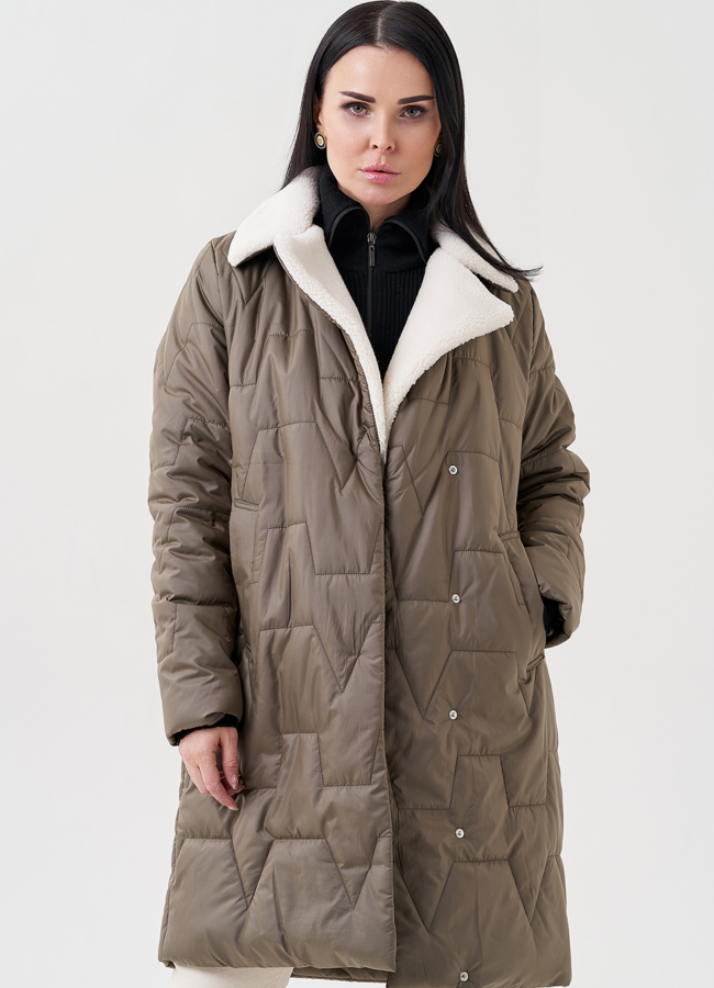 Полупальто с английским воротником модель № 79971 универмаг малина