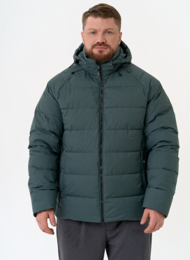 Мужской пуховик с капюшоном 