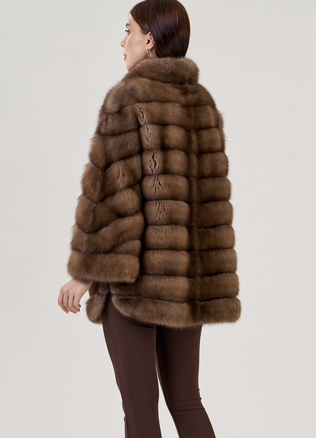 Куртка из куницы модель № 78899 универмаг малина