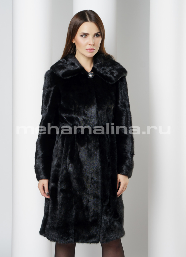 Норковая шуба модель № S-673 универмаг малина