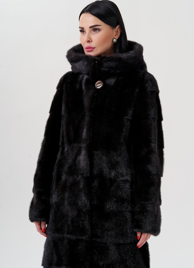 Шуба из норки модель № 24725 универмаг малина