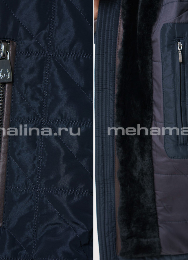 Куртка синего цвета модель № KP-112 универмаг малина