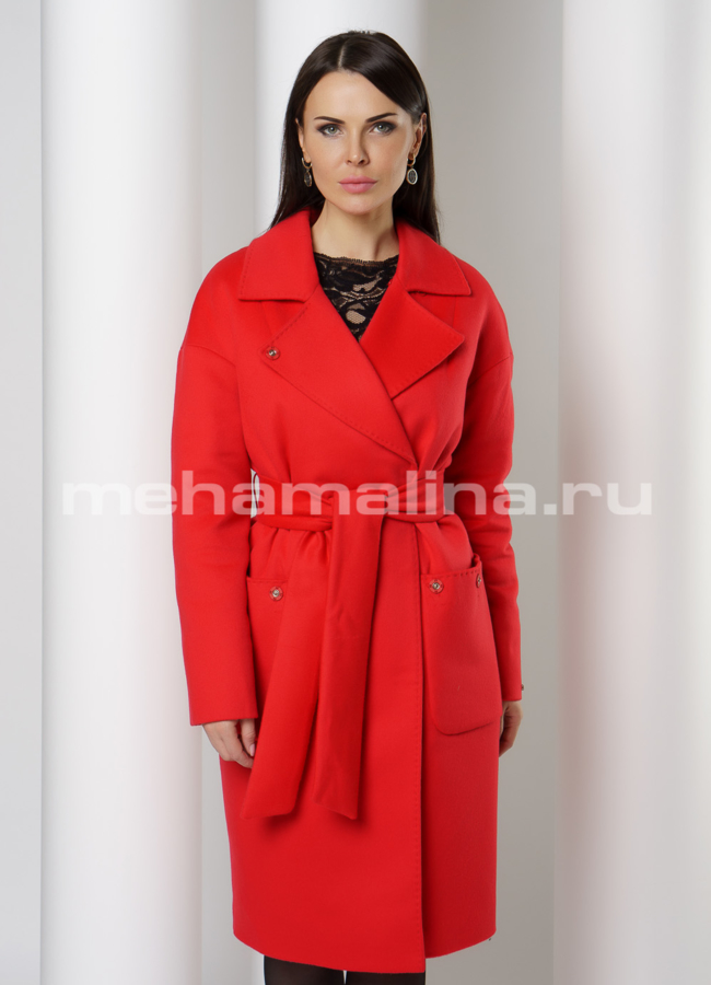 Зимнее пальто утепленное отделка норка модель № 030 в кредит