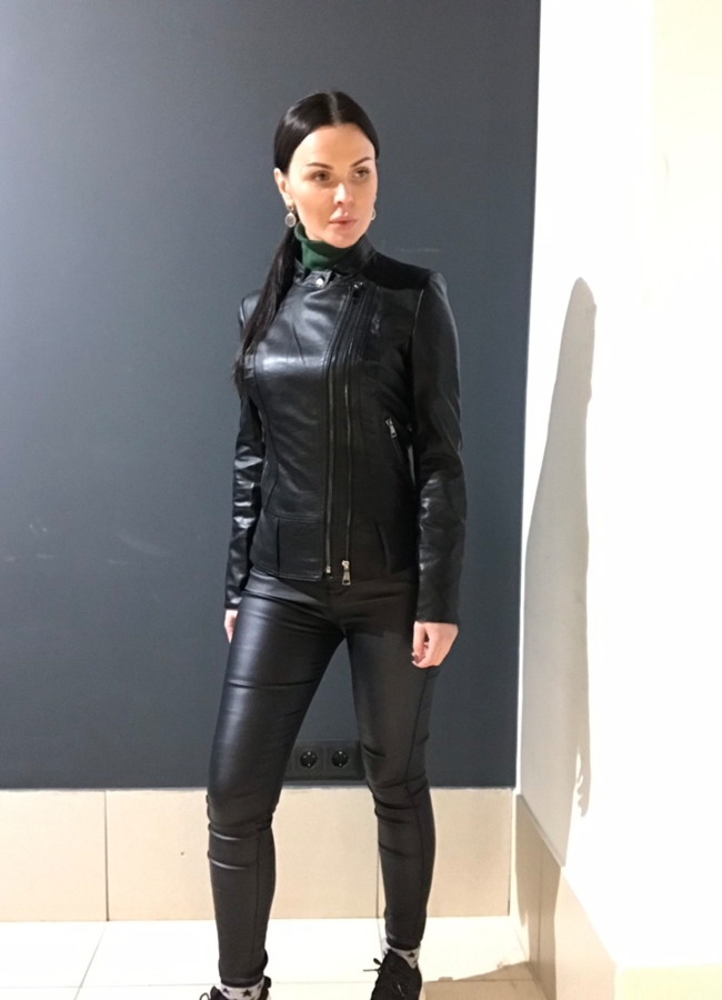 Куртка женская из эко кожи модель № 7975 в рассрочку