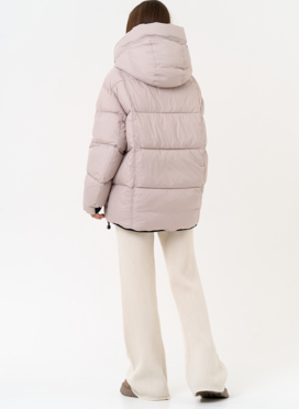 Двухсторонний женский пуховик с капюшоном Двухсторонний женский пуховик с капюшоном