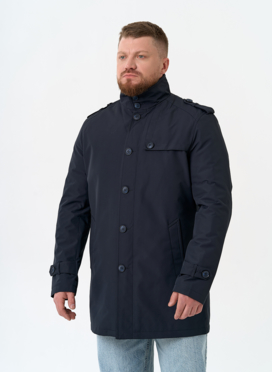 Мужское полупальто синего цвета