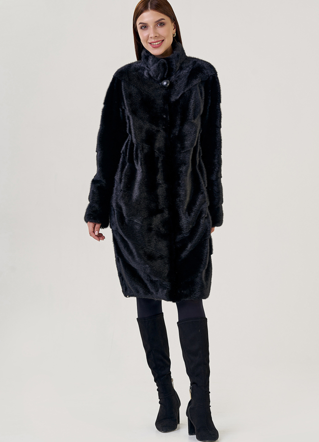 фото Шуба баллон со стойкой модель № 23117