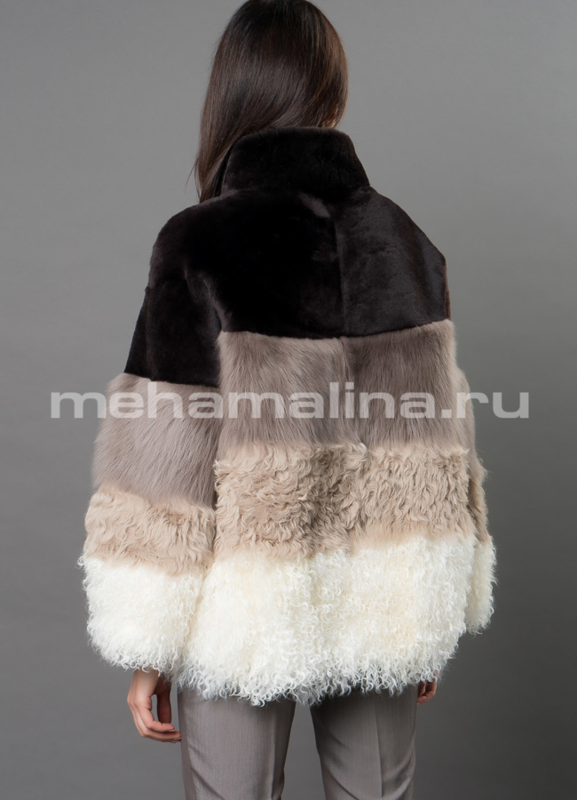 Укороченная шуба модель № D-244 в кредит